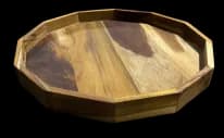 TEAK FRUIT TRAY TRAY 1'3"
