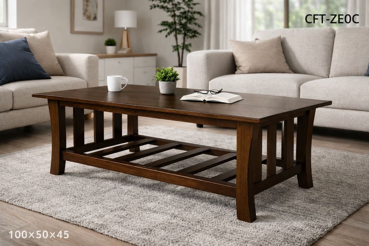TEAK Knock Down CoFfee Table Curve leg