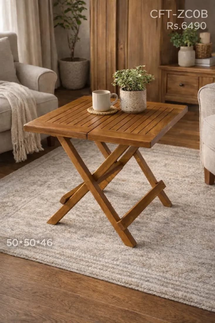 TEAK FOLDING CoFfee Table Square Table