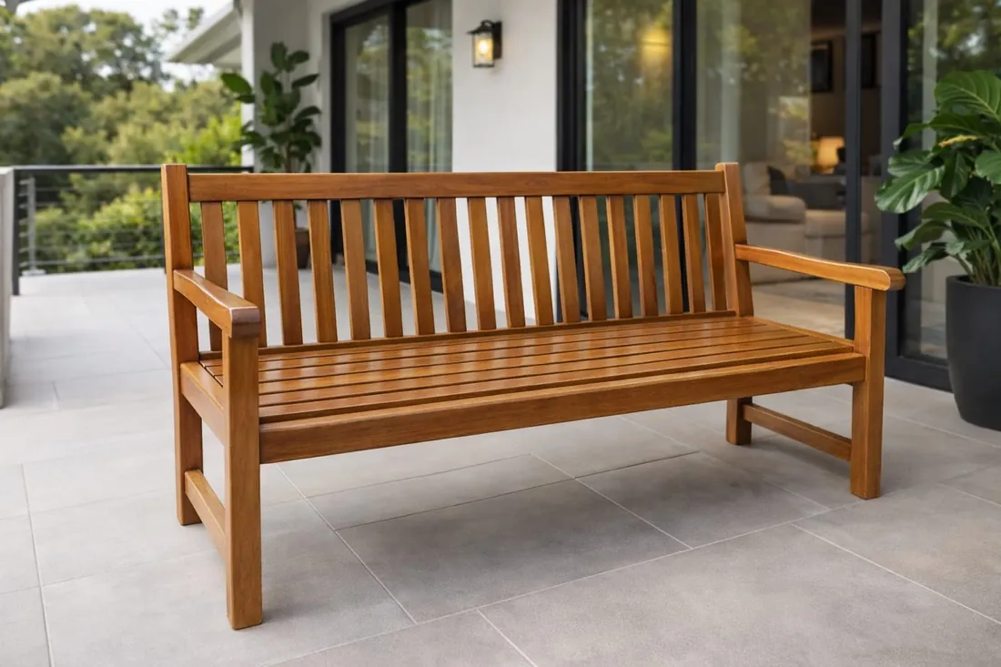 TEAK GARDEN BENCH BENCH Small 3 Seater