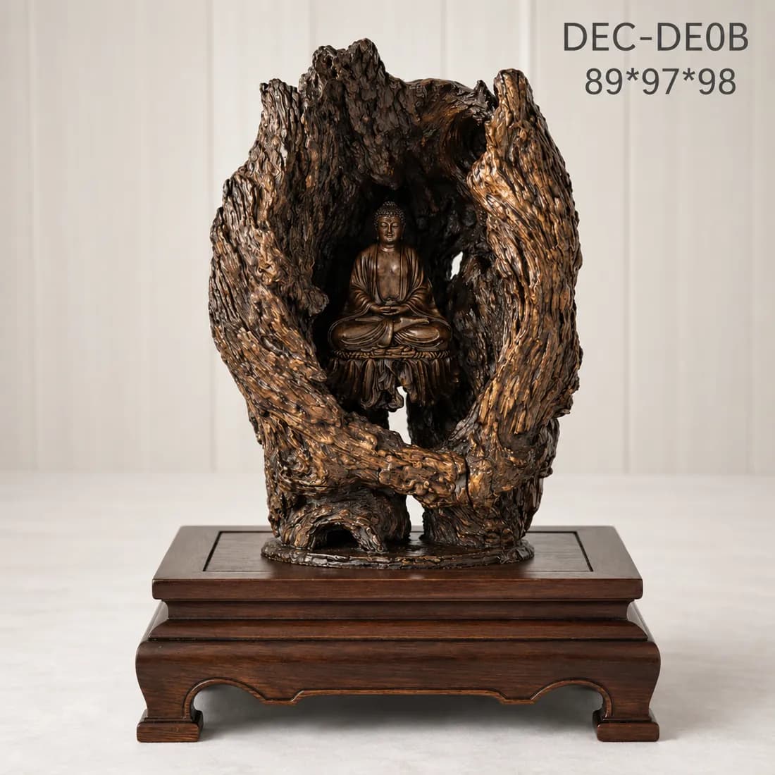 TEAK Handicrafts DECoratives MEDITATING BUDDHA