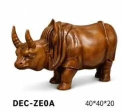 TEAK Handicrafts DECoratives RHINOCEROS