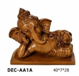 TEAK Handicrafts DECoratives Sleeping Ganesha