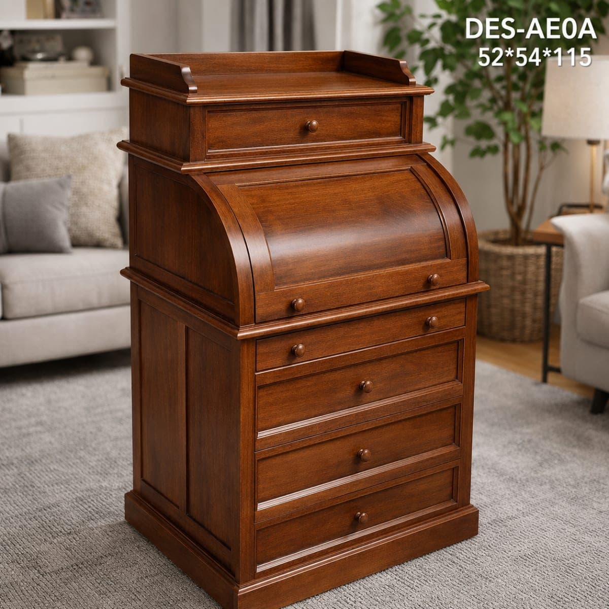 TEAK MINI DESK DESK 3'10"