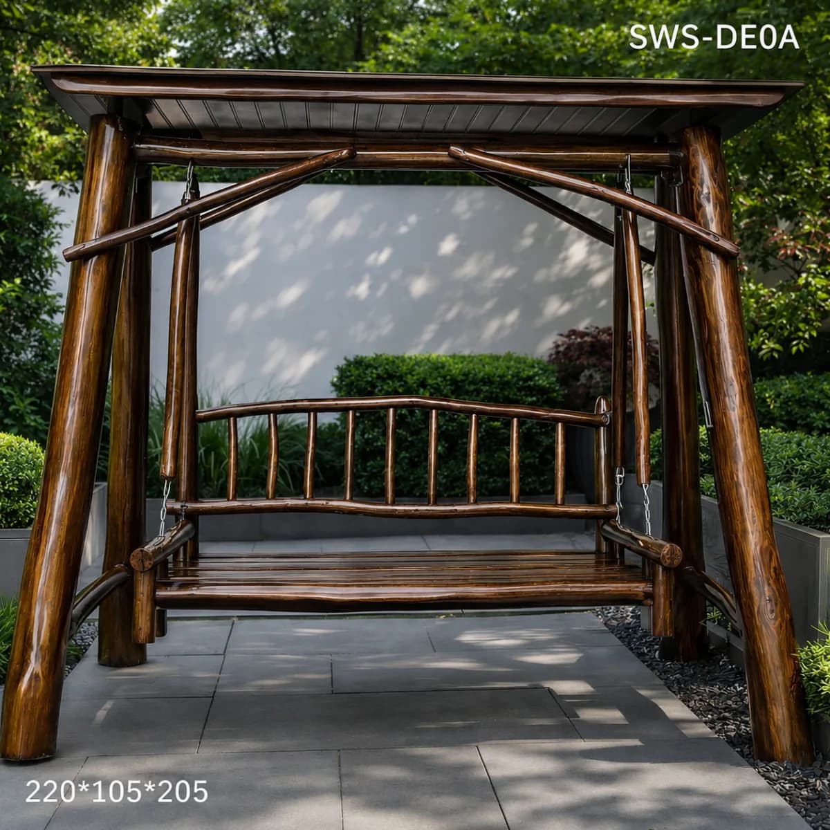 TEAK OUTDOOR SWING SWING STANDALONE