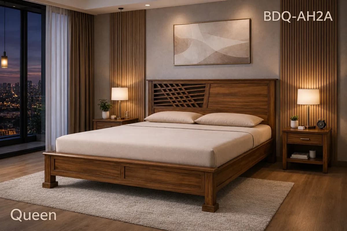 TEAK QUEEN BED BUDGET