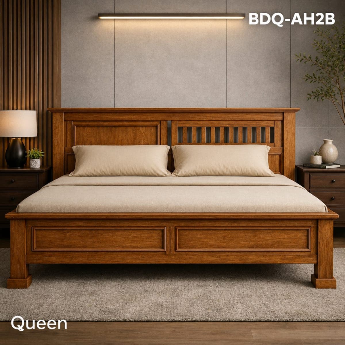 TEAK QUEEN BED BUDGET