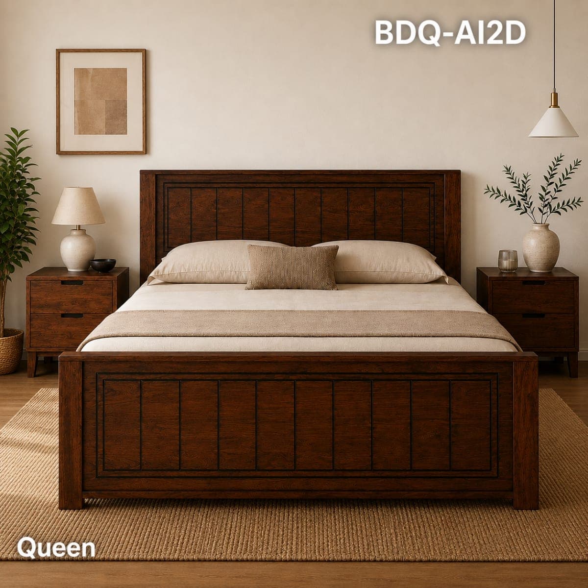 TEAK QUEEN BED BUDGET