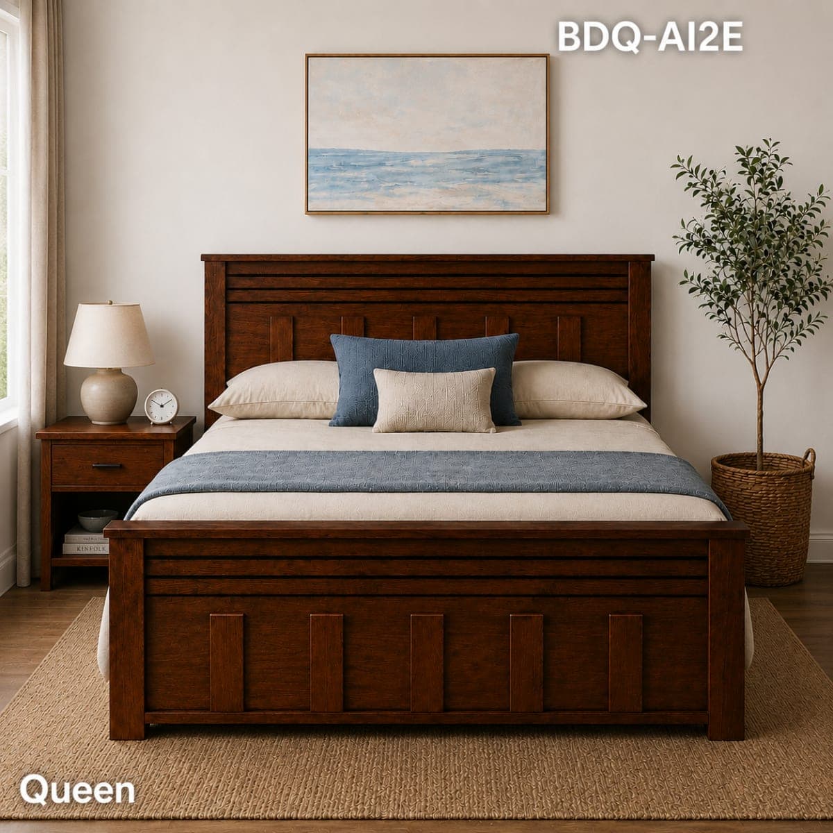 TEAK QUEEN BED BUDGET