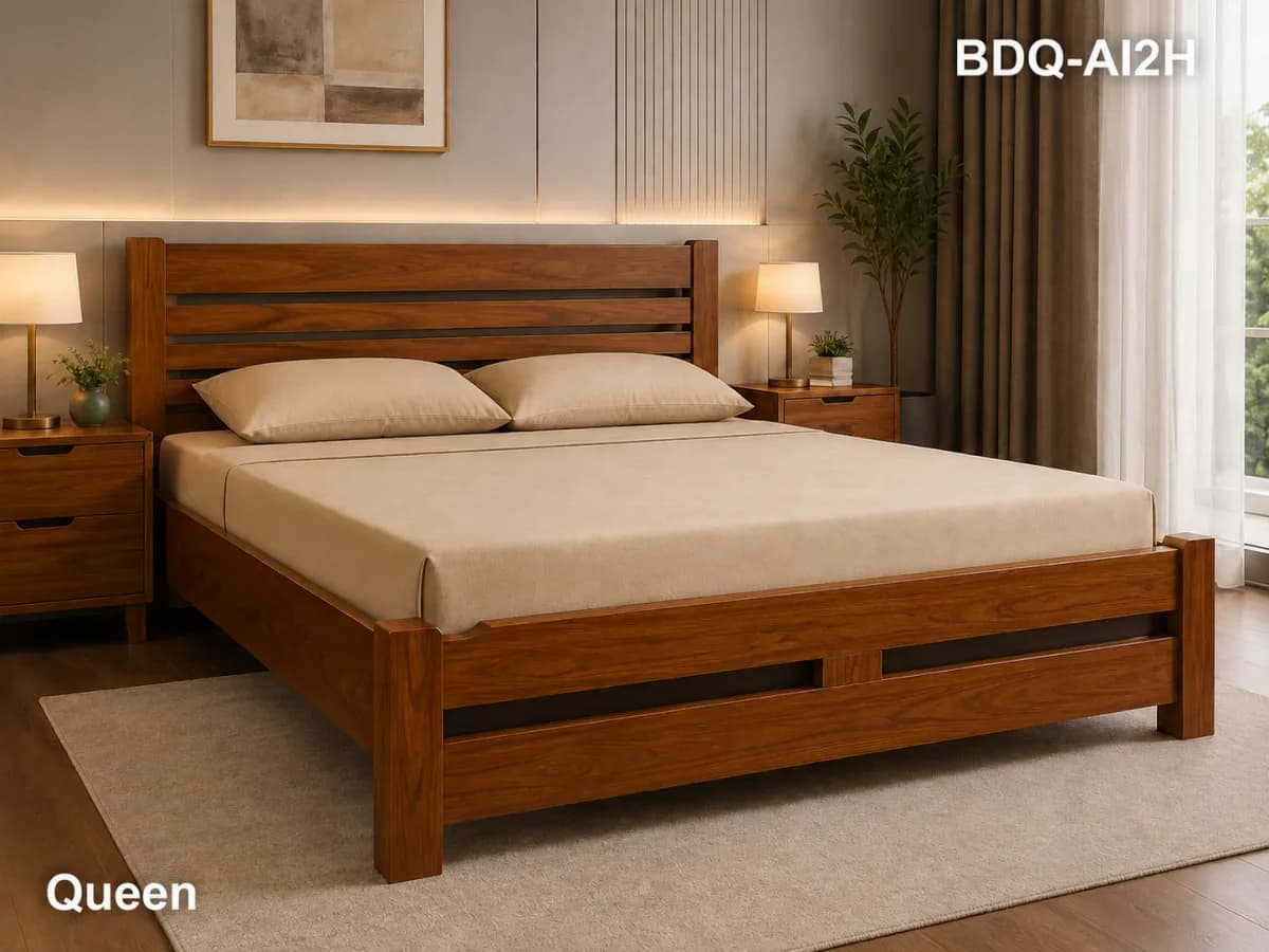 TEAK QUEEN BED BUDGET
