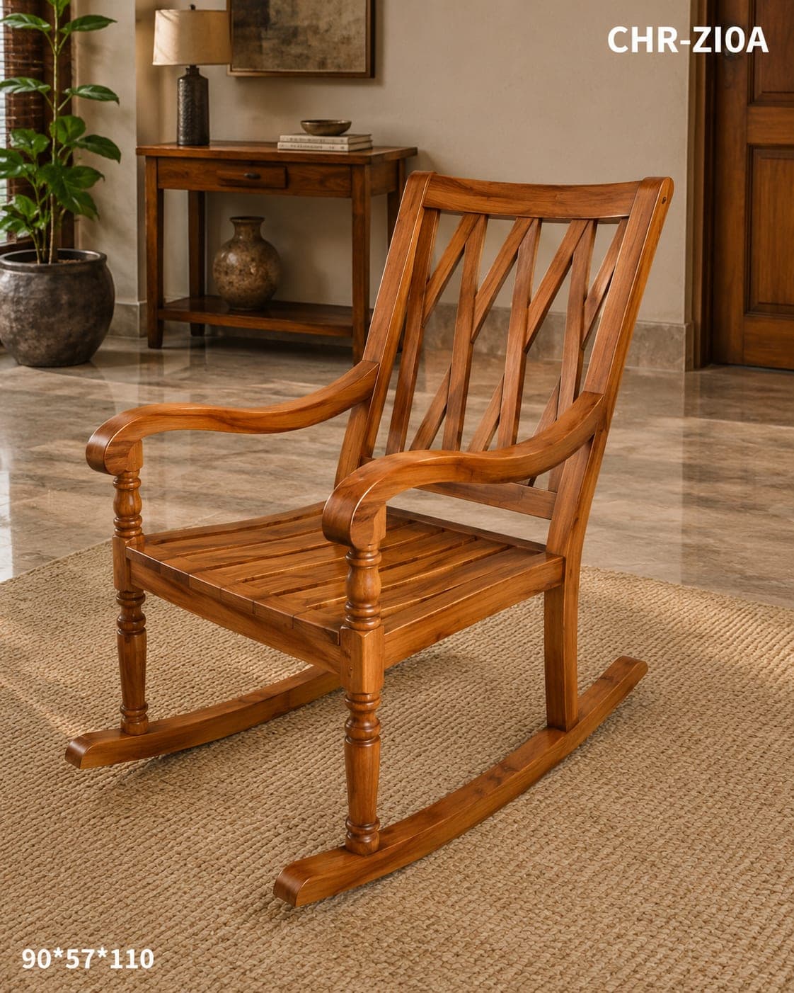 TEAK ROCKING CHAIR CHAIR 1 Seater