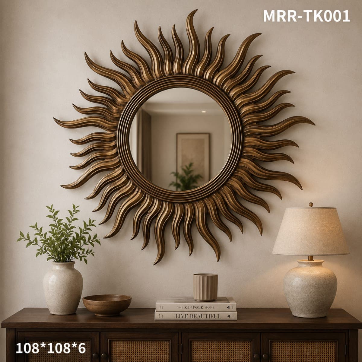 TEAK WOOD MIRROR FRAME