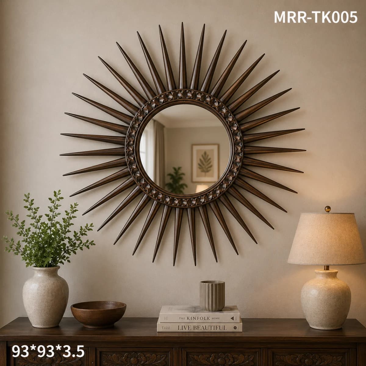 TEAK WOOD MIRROR FRAME