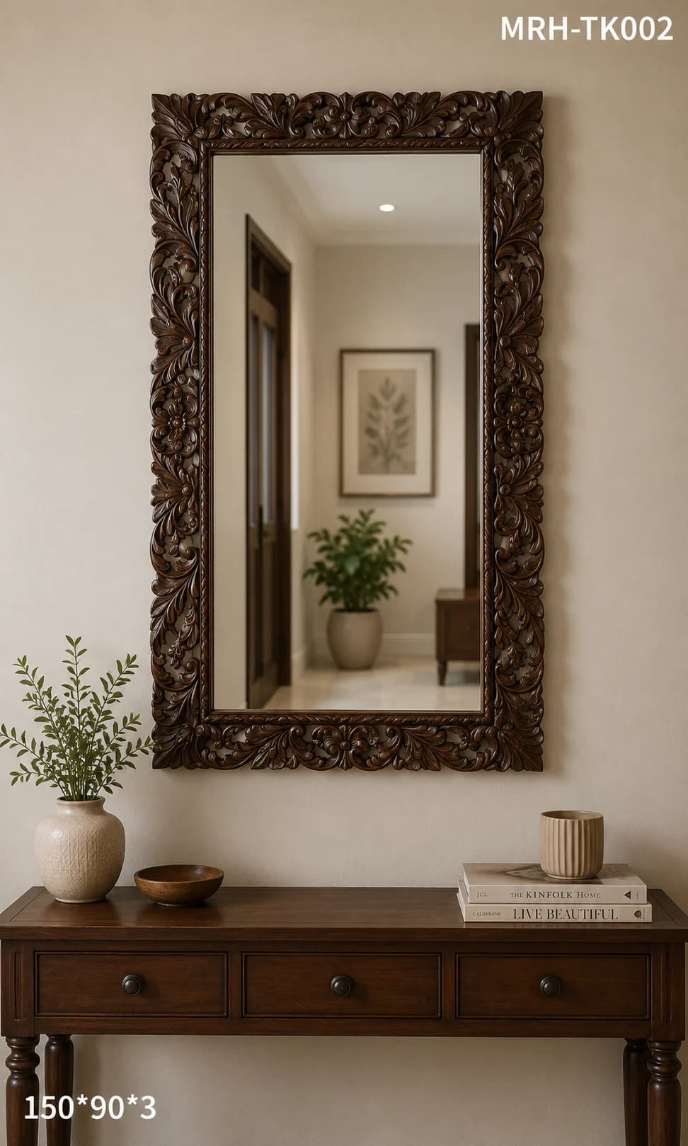 TEAK WOOD MIRROR FRAME