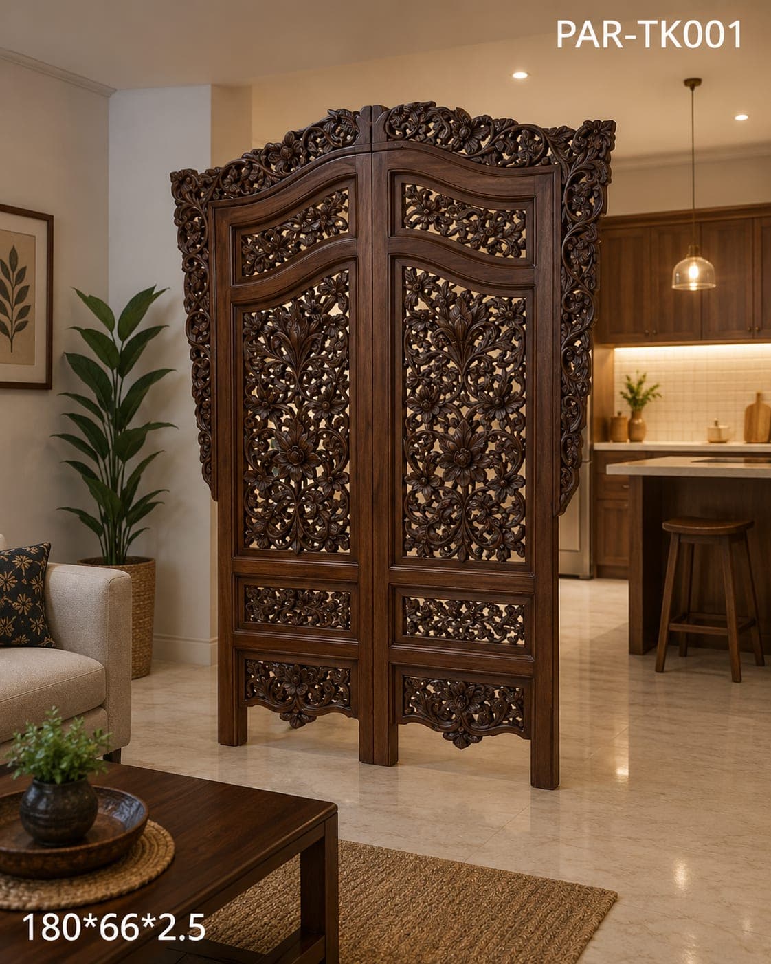 TEAK WOOD PARTITION